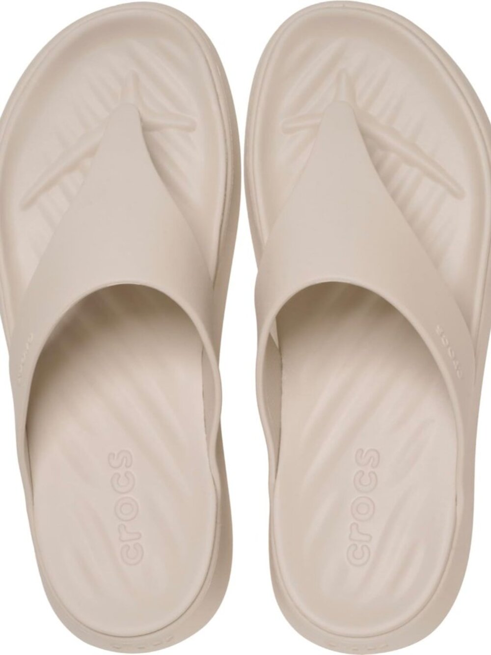 Women's Crocs Frappe Getaway Triangle Imported  Slip On Flip Flops - Picture 3 of 6